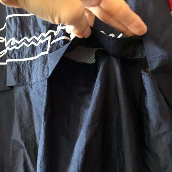 Champion Blue Red 1996 Atlanta Olympics USA Athletic Zip Windbreaker Jacket L - Picture 12 of 14